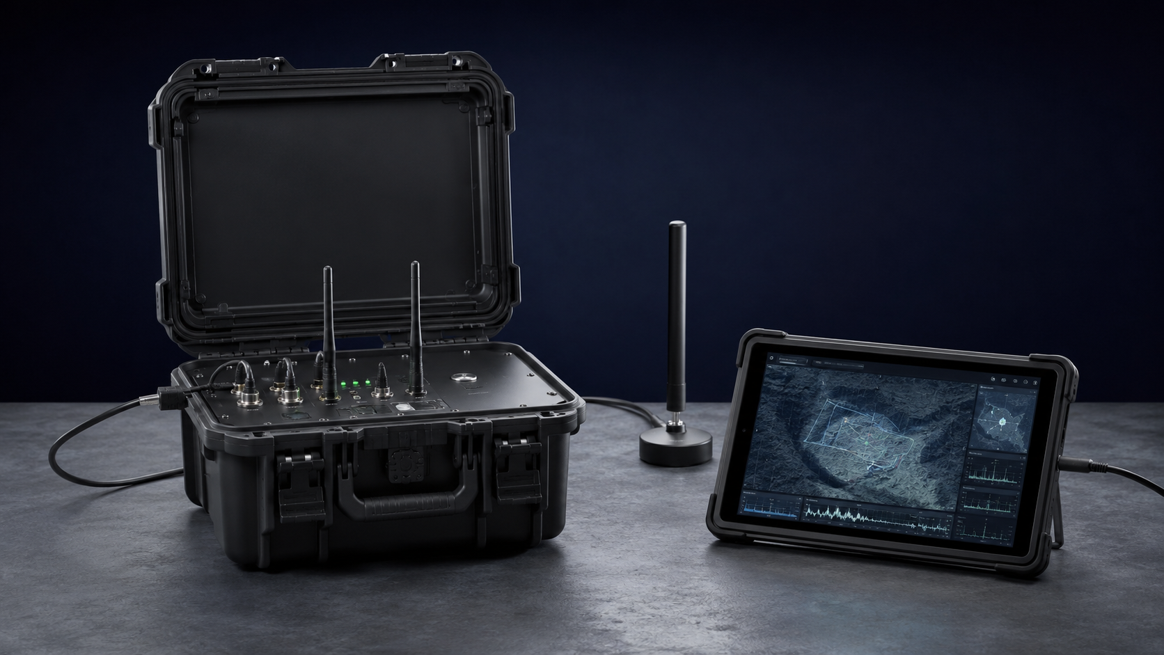 Rugged field gateway and mission tablet for enterprise drone operations